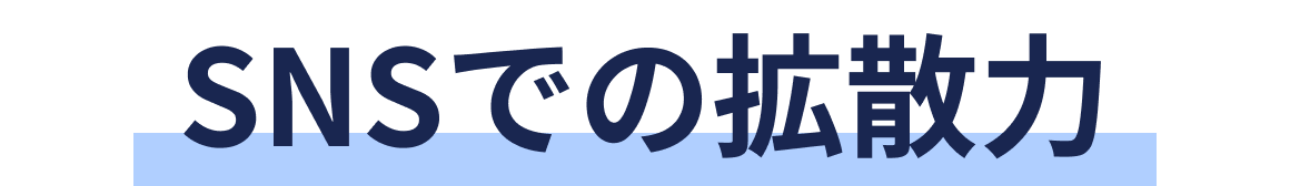 SNSでの拡散力